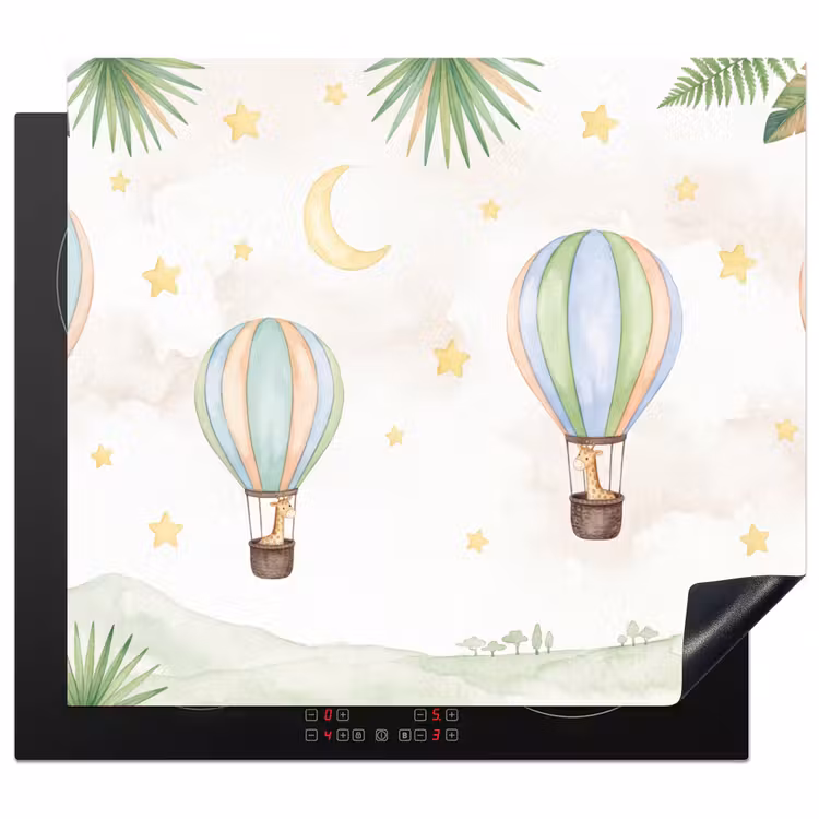 Herdabdeckplatte - Aquarell - Luftballons - Pastell — 1
