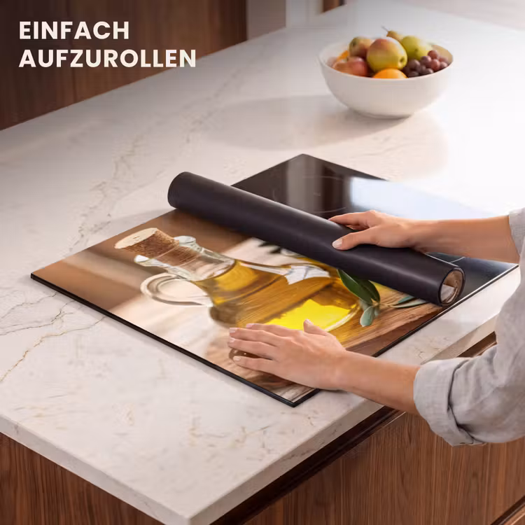 Herdabdeckplatte - Oliven - Bretter - Olivenöl - Blätter — 7