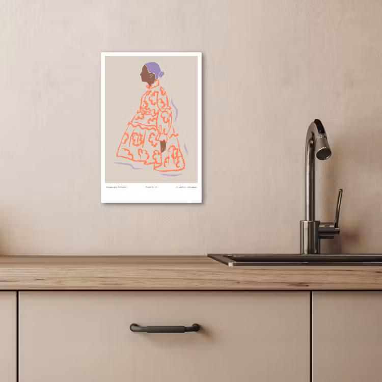 Leinwandbilder - Profil in Pastell — 5