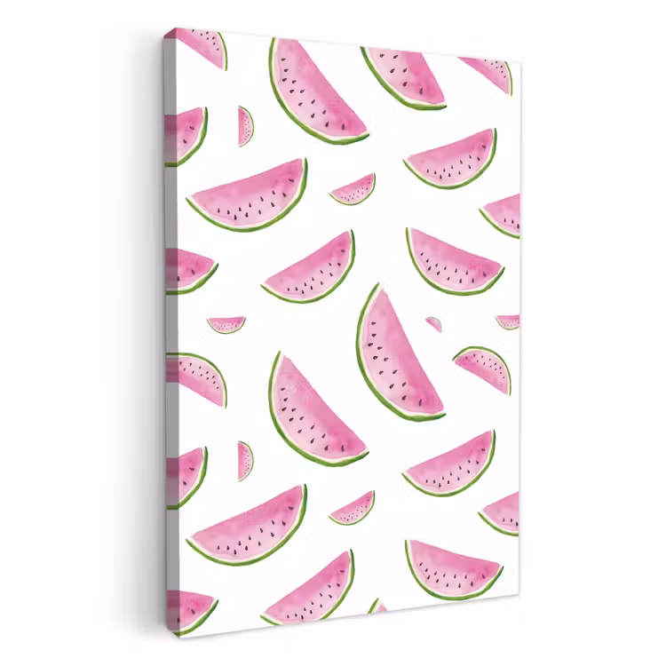 Leinwandbilder - Sommerliche Wassermelonen-Scheiben — 1