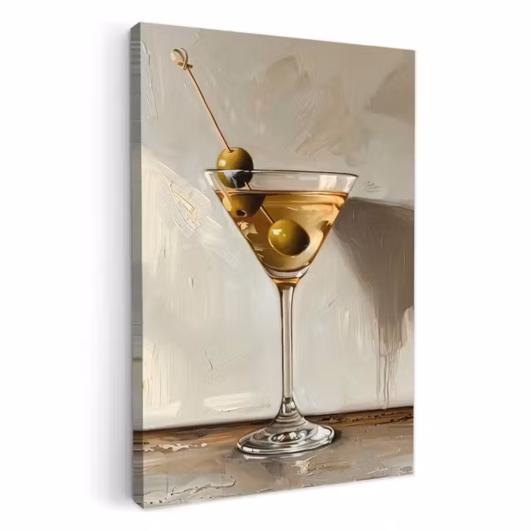 Leinwandbilder - Martini-Moment — 1