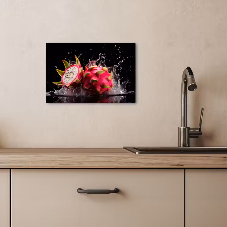 Leinwandbilder - Drachenfrucht - Schwarz - Wasser - Frucht - Frucht — 5