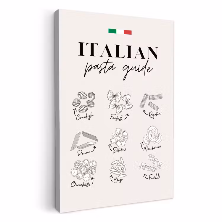 Leinwandbilder - Pasta-Variationen: Eine italienische Reise — 1