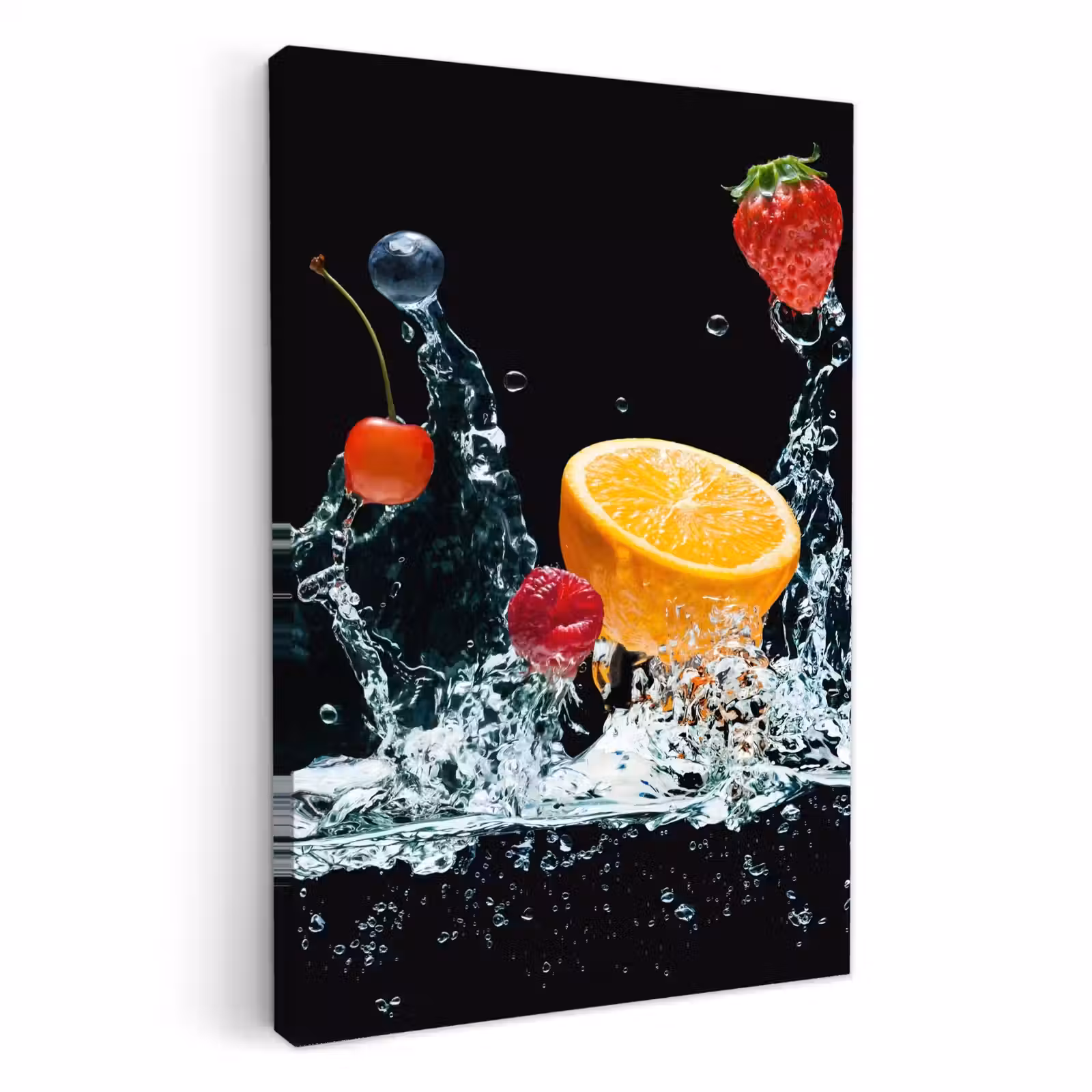 Leinwandbilder - Früchte Wasserfall Explosion — 1