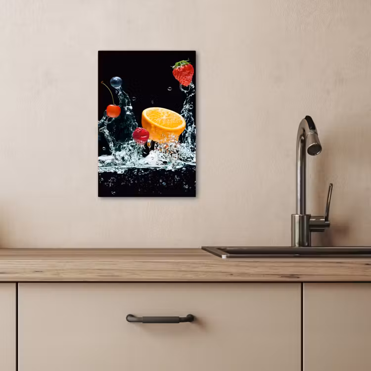 Leinwandbilder - Früchte Wasserfall Explosion — 4