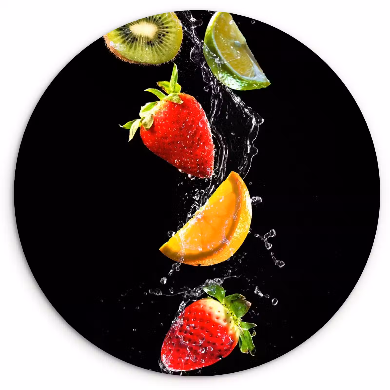 Runde Bilder - Fruchtiger Wassertanz — 1