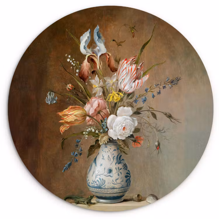 Runde Bilder - Blumen-Stillleben — 1