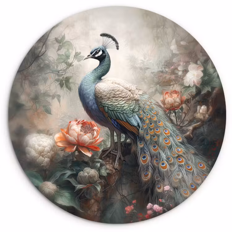 Runde Bilder - Nebliger Pfau-Wurf — 1