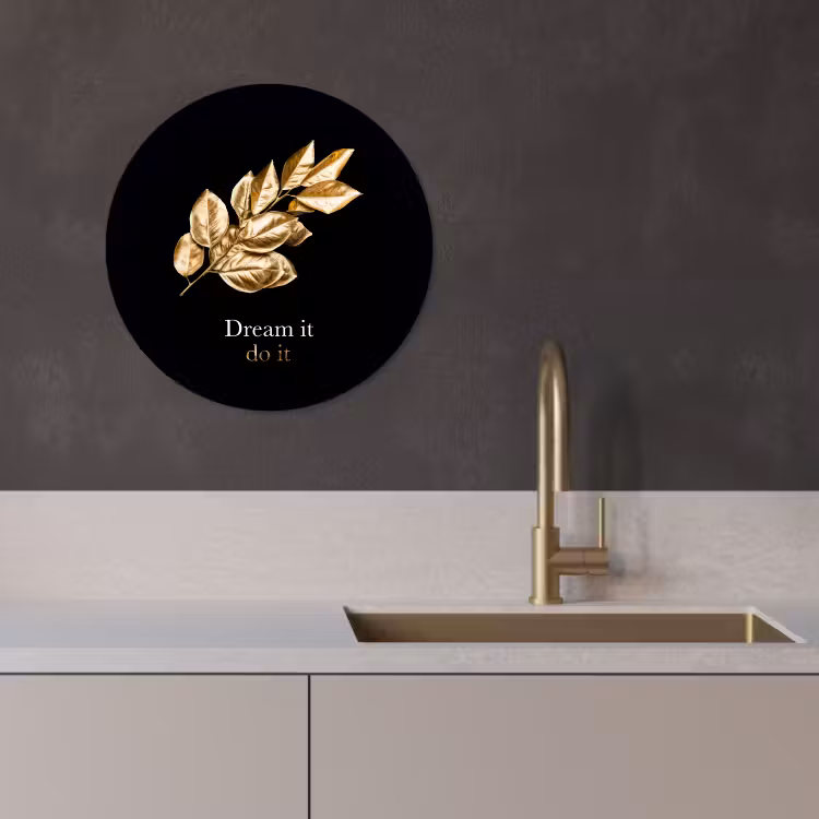 Runde Bilder - Goldene Blätter — 4