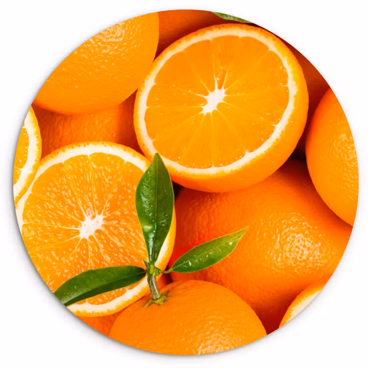 Runde Bilder - Orangefarbene Sonnenstrahlen — 1