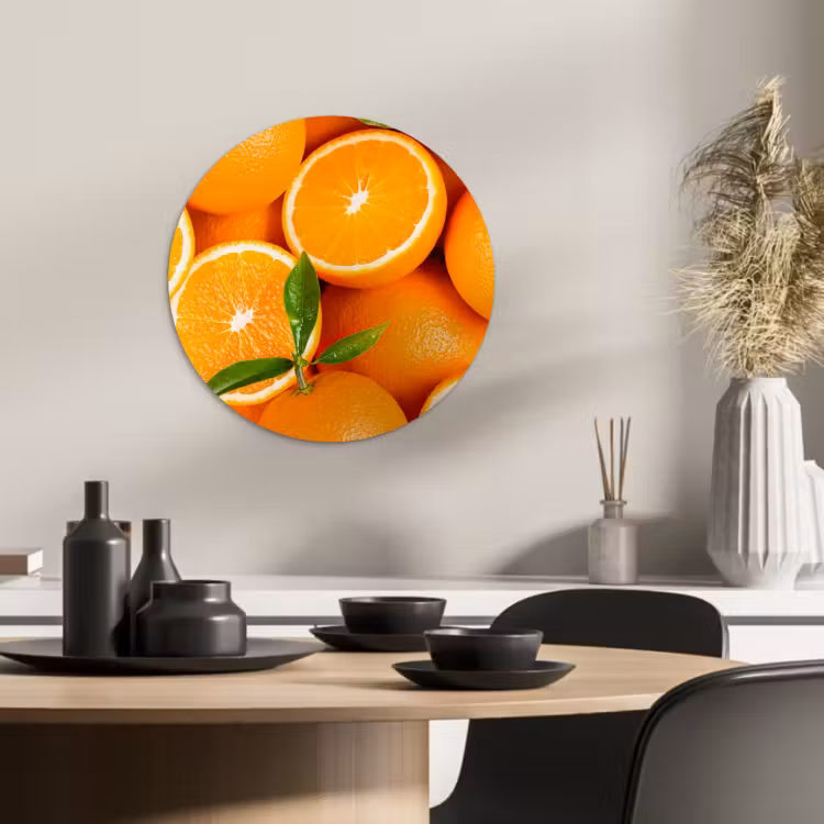 Runde Bilder - Orangefarbene Sonnenstrahlen — 2