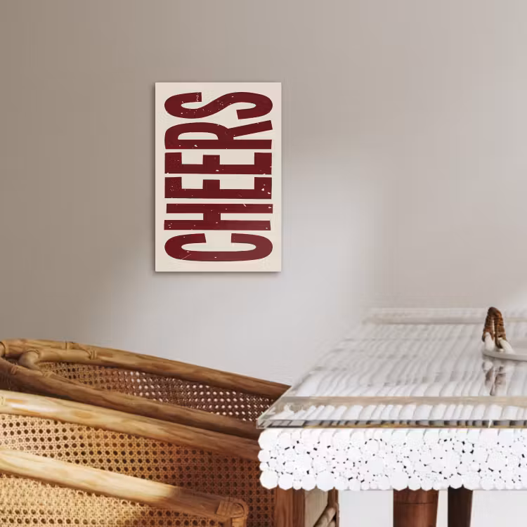 Leinwandbilder - Rot - Jubel - Dekoration - Beige — 4