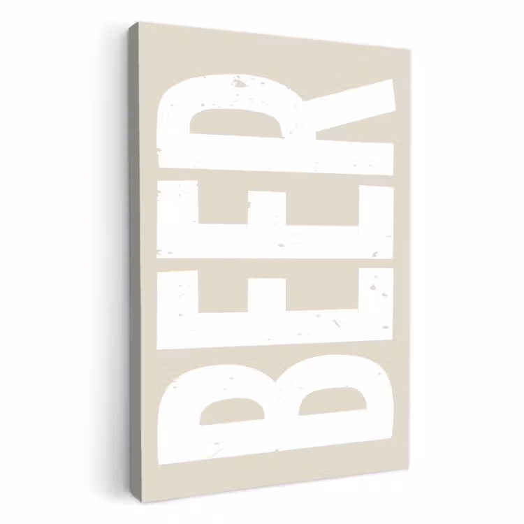 Leinwandbilder - Bär - Japandi - Beige - Dekoration — 1