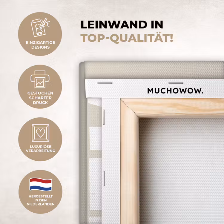Leinwandbilder - Bär - Japandi - Beige - Dekoration — 2