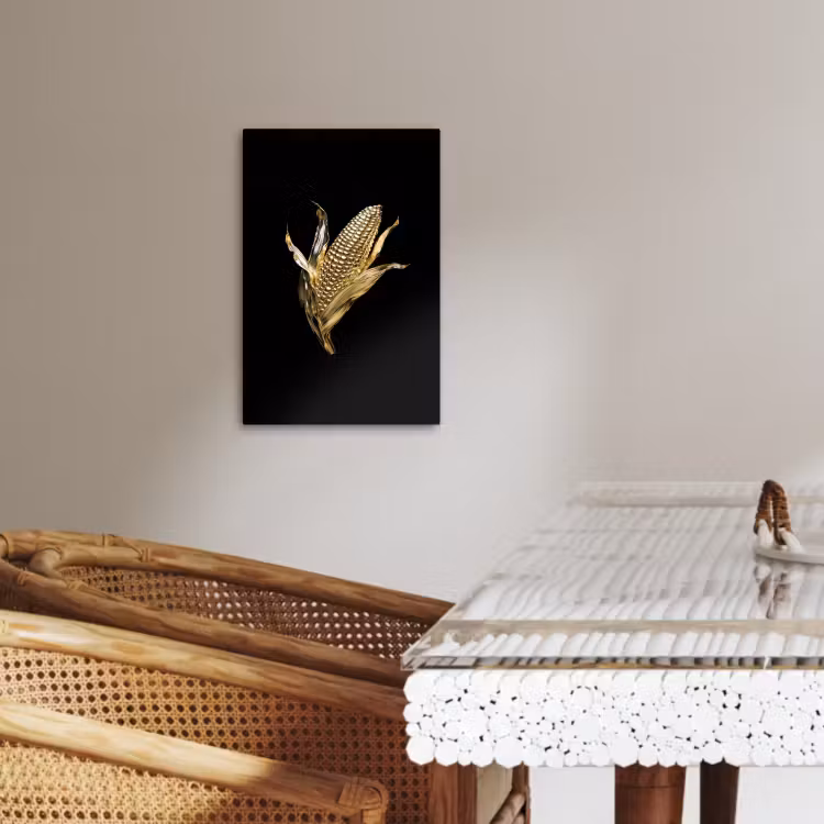 Leinwandbilder - Mais - Lebensmittel - Gold - Schwarz — 5