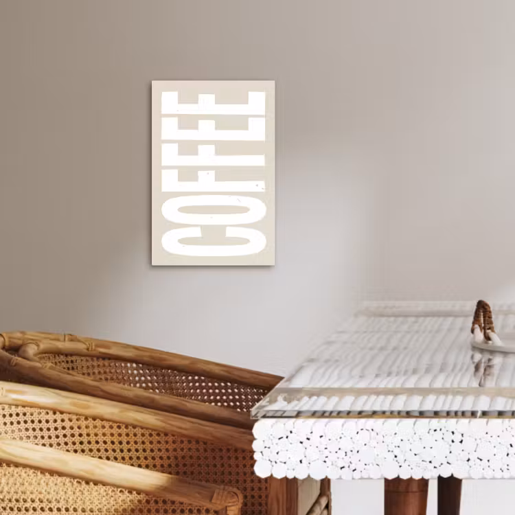 Leinwandbilder - Weiß - Kaffee - Vintage - Dekoration — 3