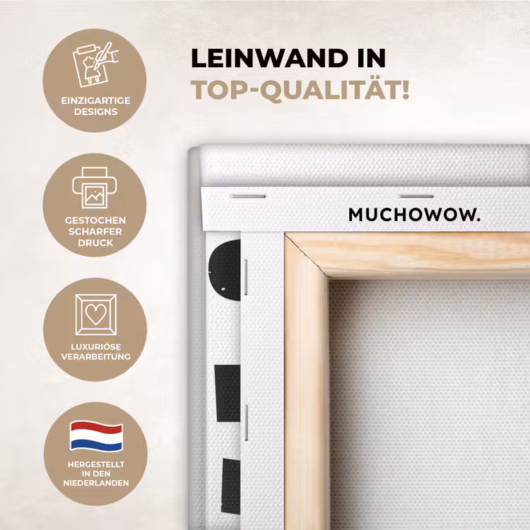 Leinwandbilder - Dekoration - Lebensmittel - Schwarz - Weiß — 2