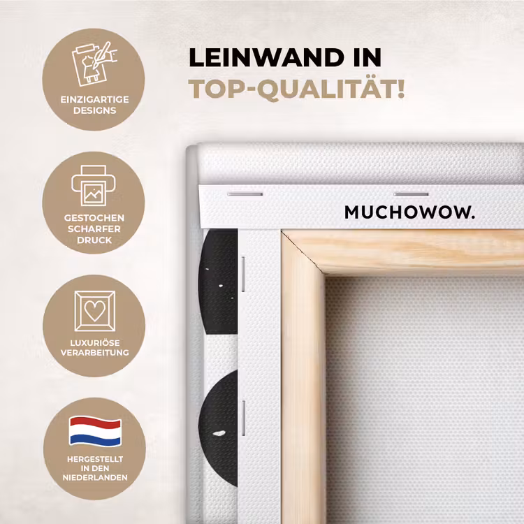 Leinwandbilder - Lebensmittel - Schwarz - Weiß - Dekoration — 2