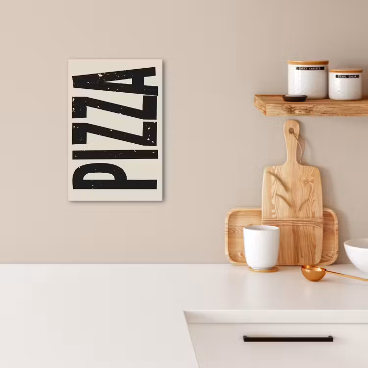 Leinwandbilder - Pizza - Dekoration - Japandi - Jahrgang — 3