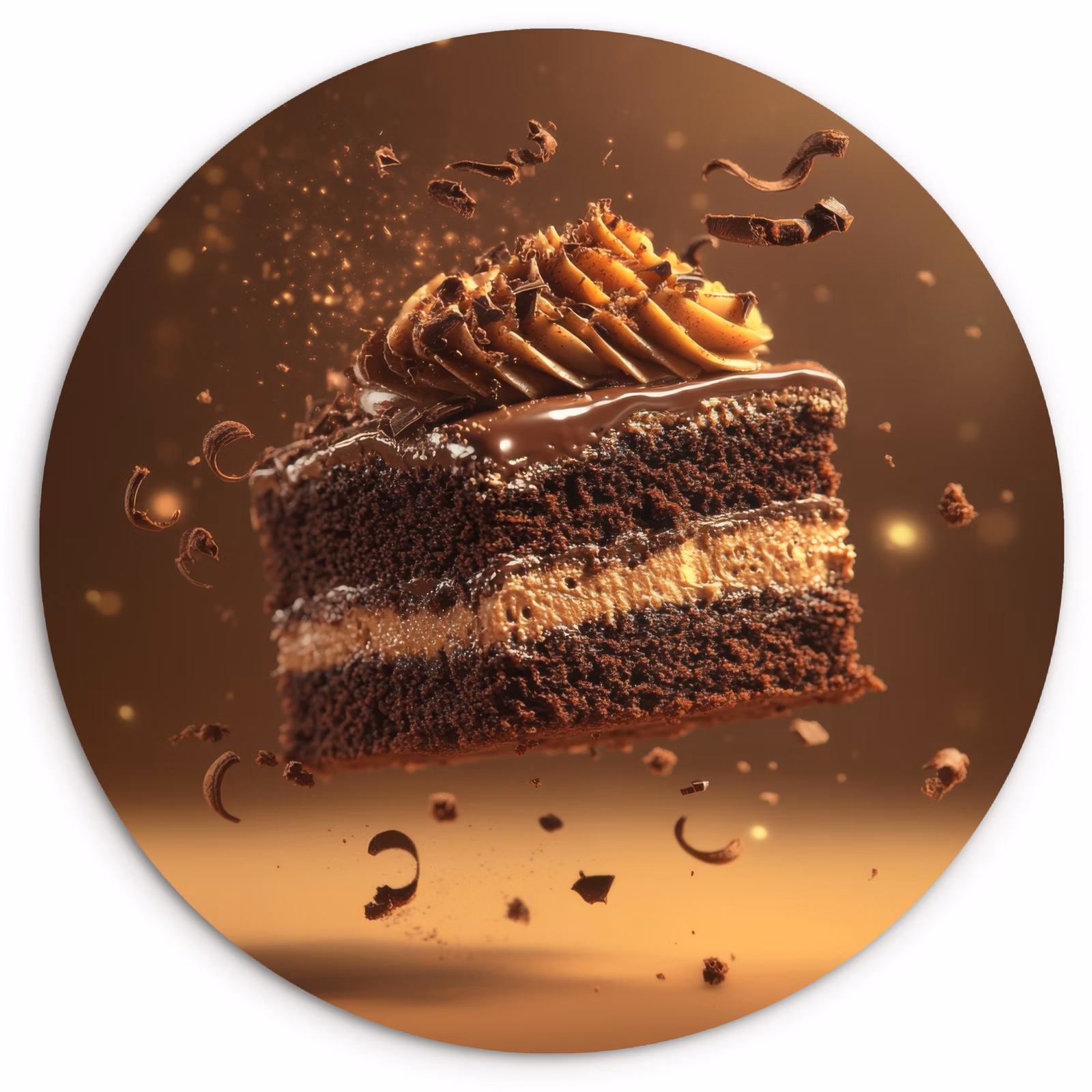 Runde Bilder - Torte - Schokolade - Essen - Brownie — 1