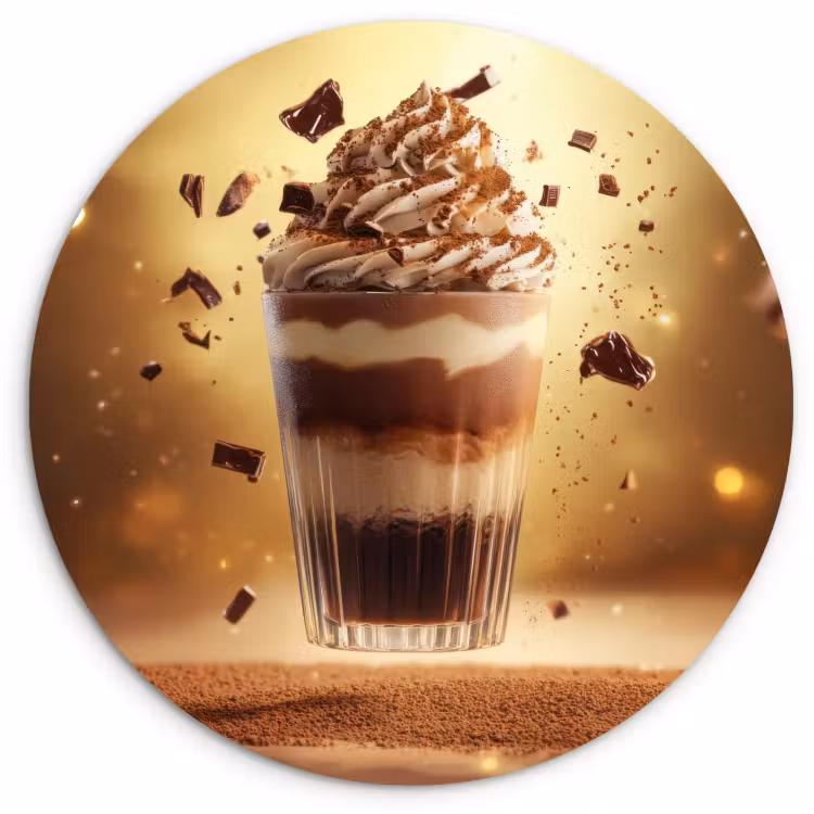 Runde Bilder - Dessert - Schokolade - Süß - Lebensmittel — 1