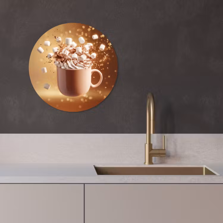 Runde Bilder - Schokolade - Getränk - Heiß - Braun — 4