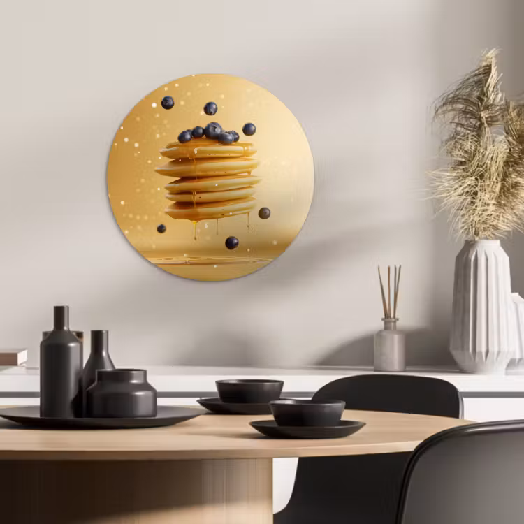 Runde Bilder - Pfannkuchen - Lebensmittel - Honig - Gelb — 2