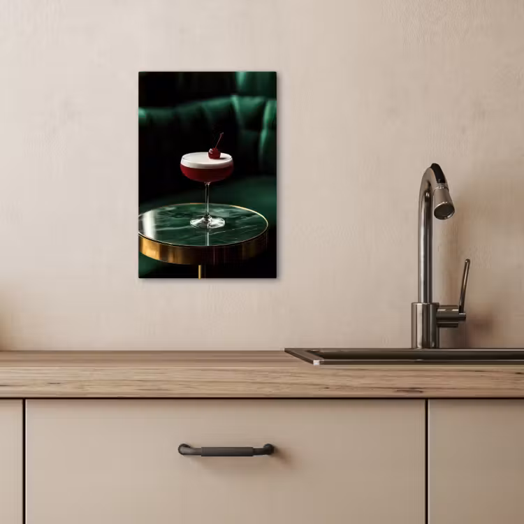 Leinwandbilder - Kirsche - Cocktail - Rot - Marmor — 5