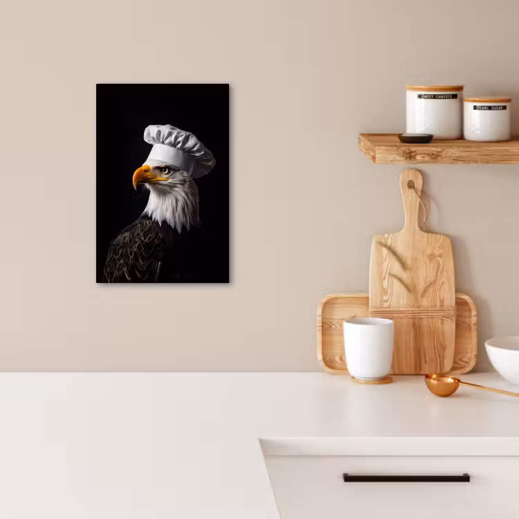 KitchenYeah - Küche - Leinwand - Adler - Amerika - Kochmütze - Vogel - Cool — 3