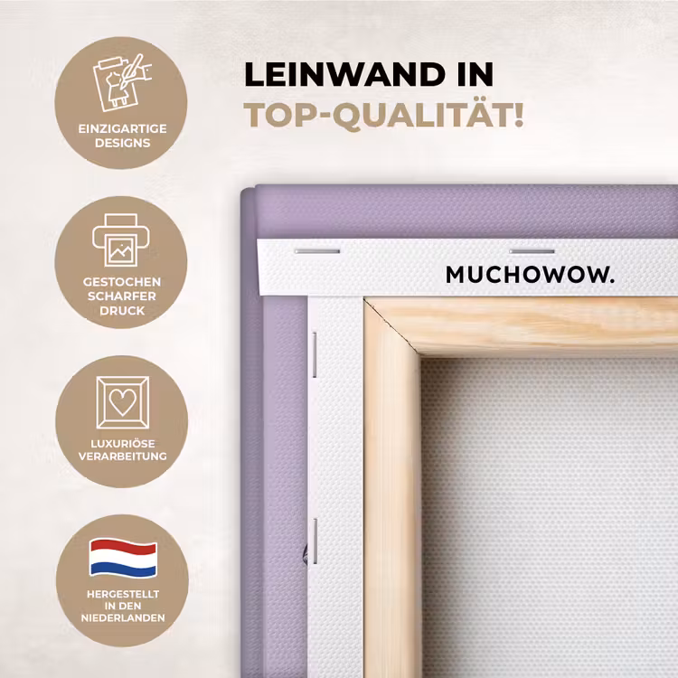 KitchenYeah - Küche - Leinwand - Pinguin - Kochmütze - Lieb - Lila — 5