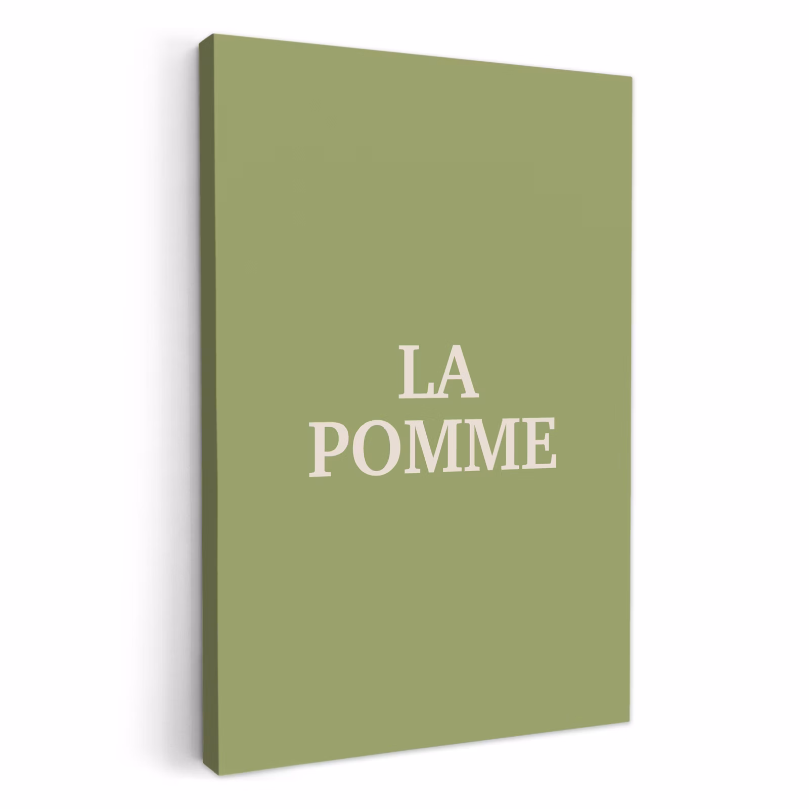 Leinwandbilder - Apfel - Grün - Minimalistisch — 1