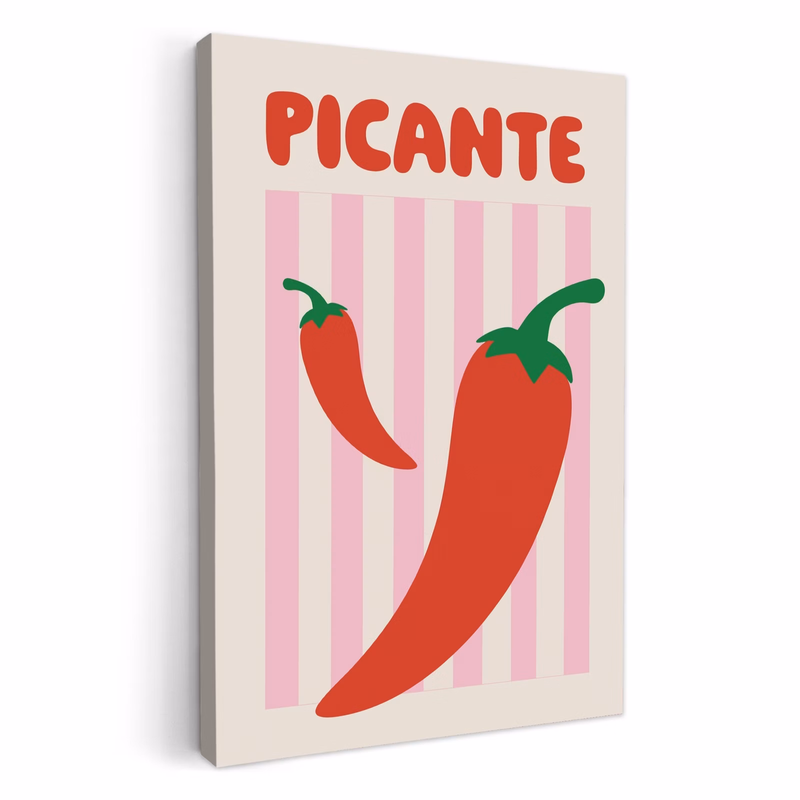 Leinwandbilder - Scharf - Paprika - Rot — 1