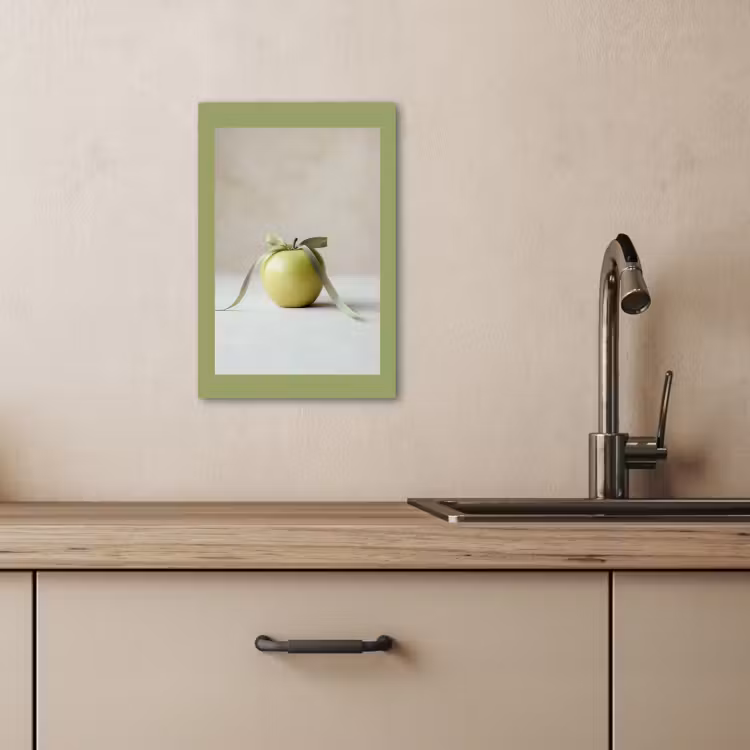 Leinwandbilder - Grün - Apfel - Fliege — 5