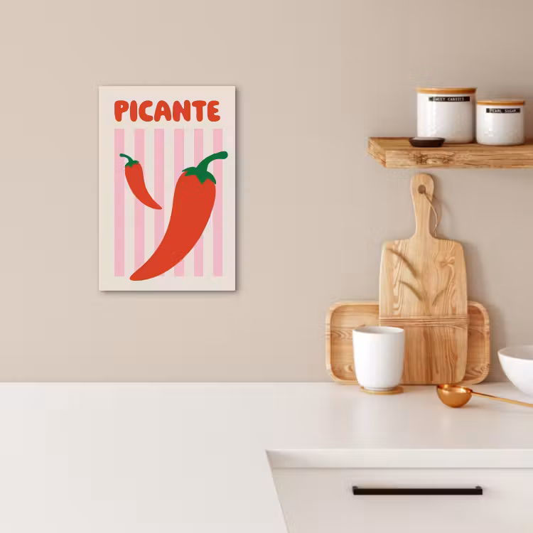 Leinwandbilder - Scharf - Paprika - Rot — 3