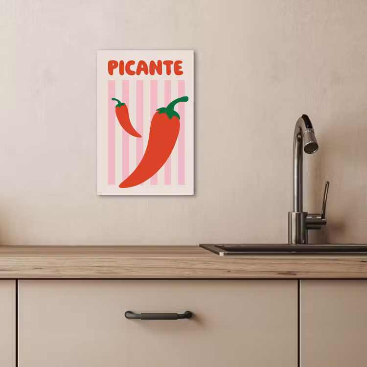 Leinwandbilder - Scharf - Paprika - Rot — 5