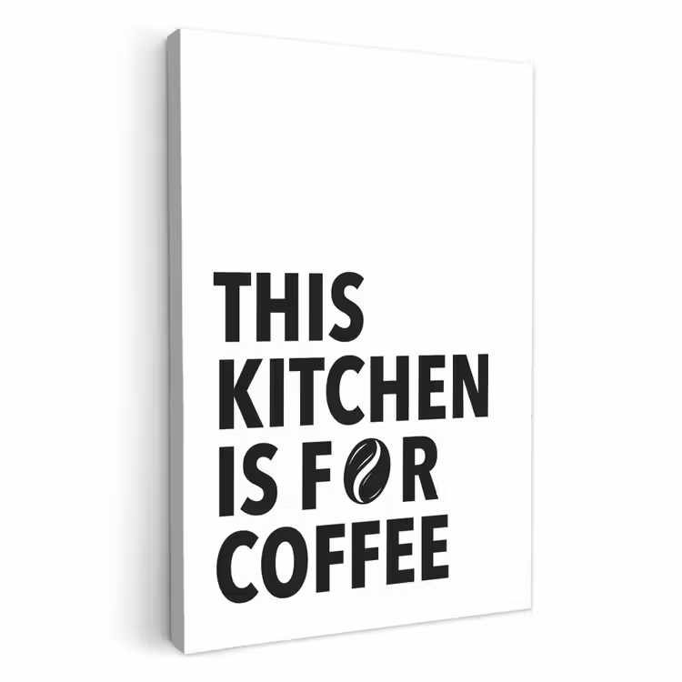Leinwandbilder - Zitate - Kaffee - Bohnen - Modern — 1