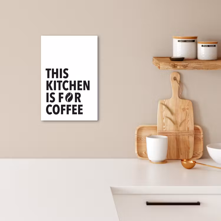 Leinwandbilder - Zitate - Kaffee - Bohnen - Modern — 3