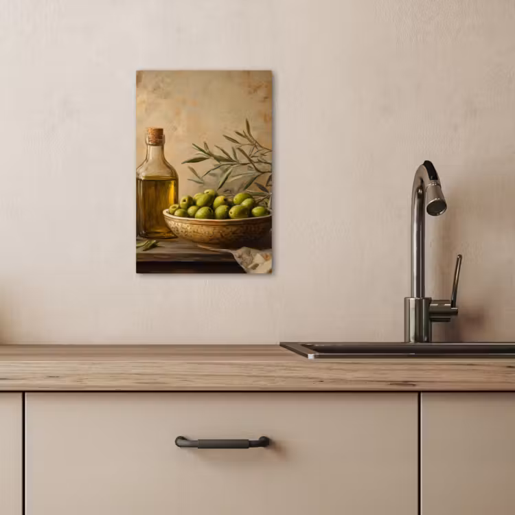 Leinwandbilder - Oliven - Stilleben - Vintage — 5