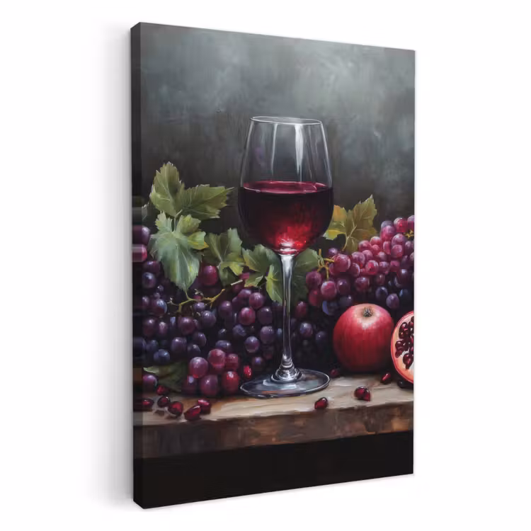 Leinwandbilder - Wein - Obst - Stilleben — 1