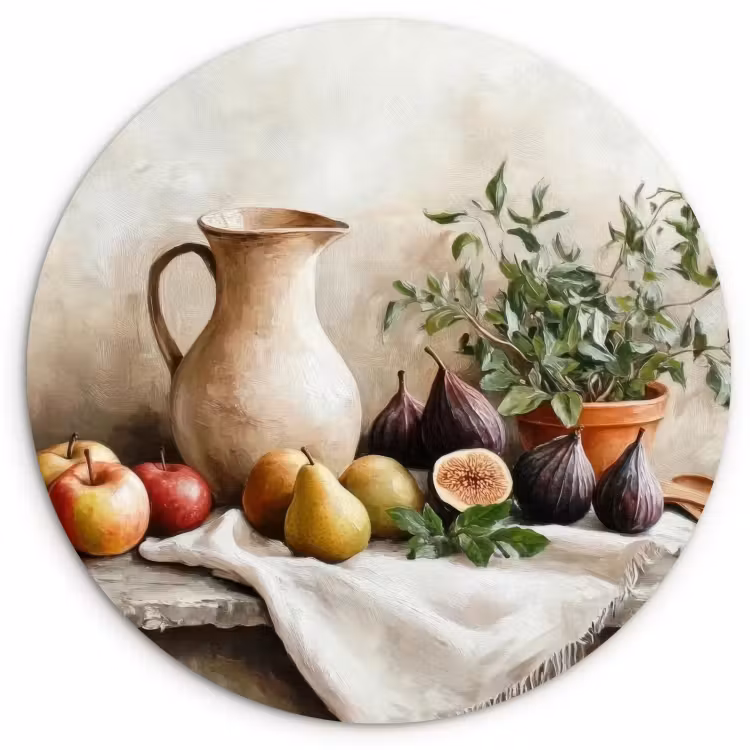 Runde Bilder - Obst - Kräuter - Ländlich — 1