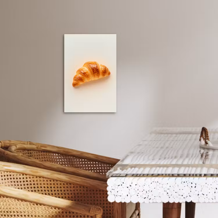 Leinwandbilder - Croissant - Brot - Beige — 3