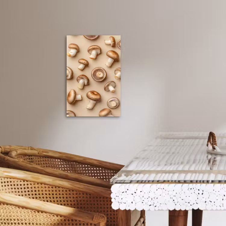 Leinwandbilder - Kastanienpilze - Beige — 4
