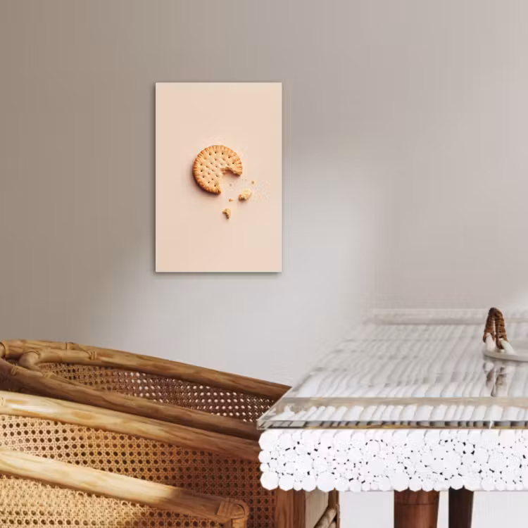 Leinwandbilder - Keks - Krümel - beige — 4