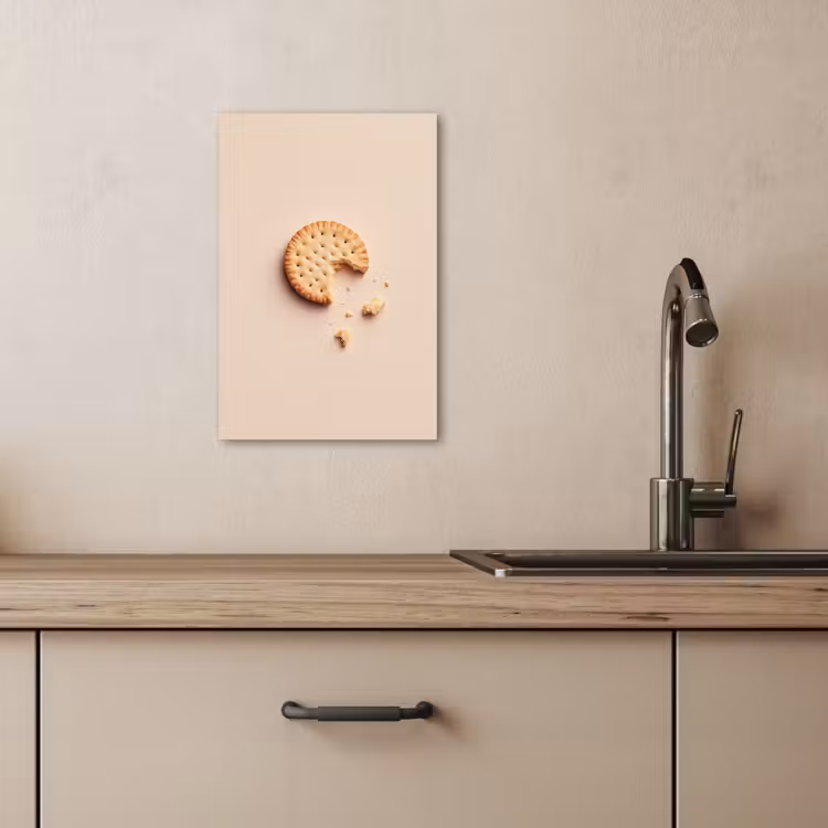 Leinwandbilder - Keks - Krümel - beige — 5