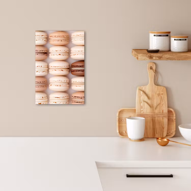 Leinwandbilder - Makronen - Beige - Braun — 1