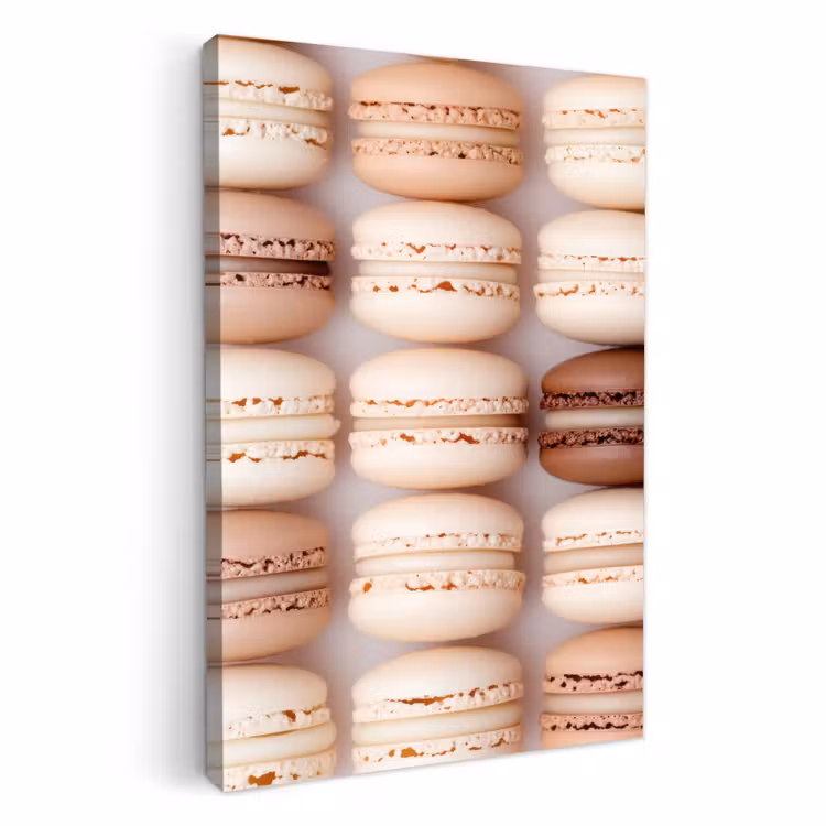 Leinwandbilder - Makronen - Beige - Braun — 3