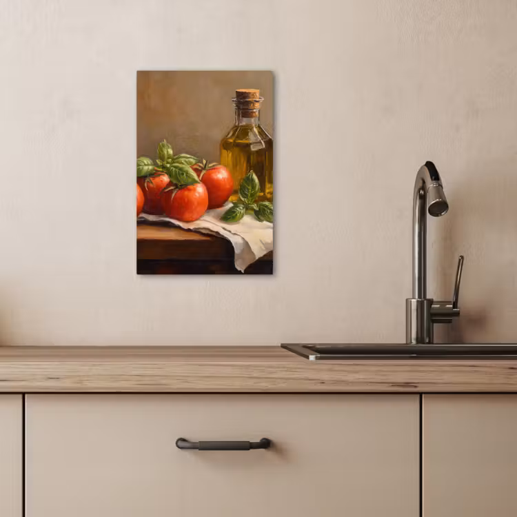 Leinwandbilder - Tomaten - Olivenöl - Stilleben — 4