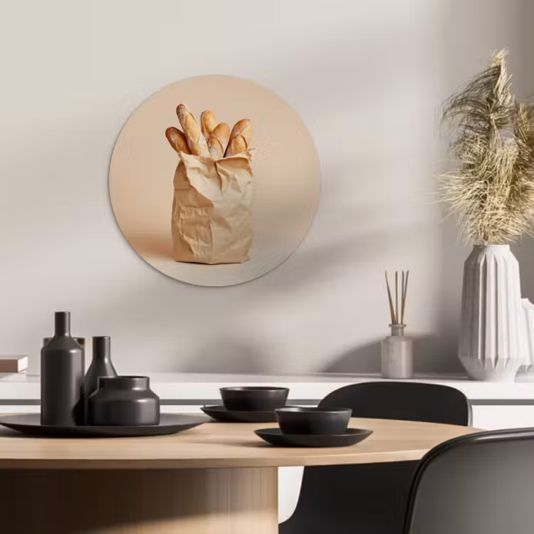 Runde Bilder - Baguette - Brot - Baguette - Beige — 1