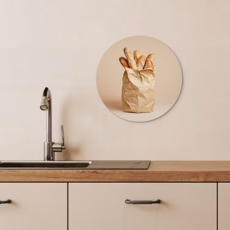 Runde Bilder - Baguette - Brot - Baguette - Beige — 4