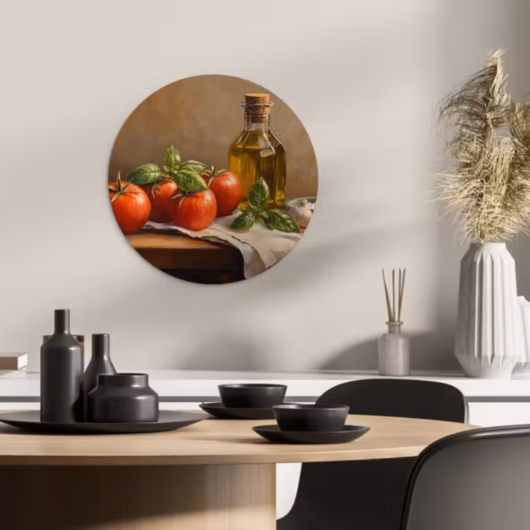 Runde Bilder - Tomaten - Olivenöl - Stilleben — 4